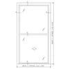 Protec Fireslide pystyluukku SV-E60 6 mm Pyran S, E60