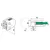 Kiinityskappale putkelle 42,4mm, 50x40mm, lasille 6-8mm, RST AISI304