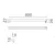 LED valaisin minikiskolle, 3000K, L=600mm 700lm, 6W/84PCS , Input:DC-24V, valkoinen