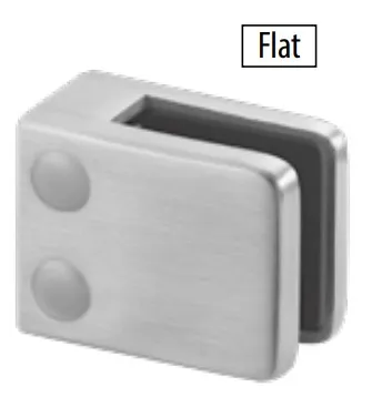 Kiinnityskappale model 42, lasille 8mm valkoinen RAL 9016