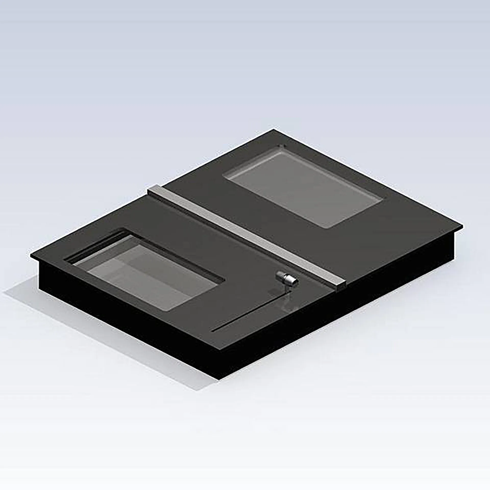 JB Läpiantolaatikko P7036 FB4 musta L 600 mm x S 780 mm x K 90 mm