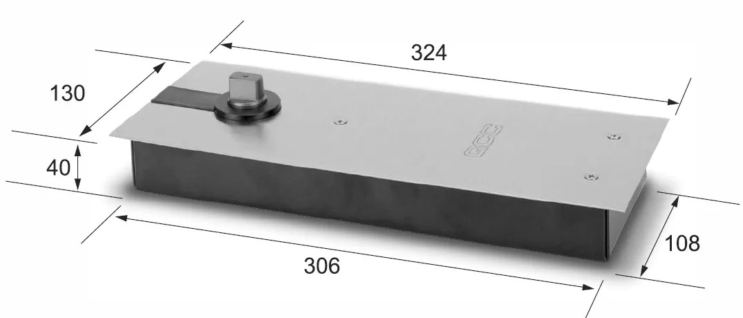 Ovensuljin lattia 15nm 90° aukipito RST harjattu peite