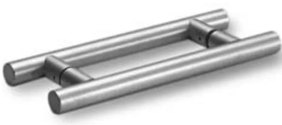 Vedinpari silver L=300mm Lasille 10-12 mm, silver
