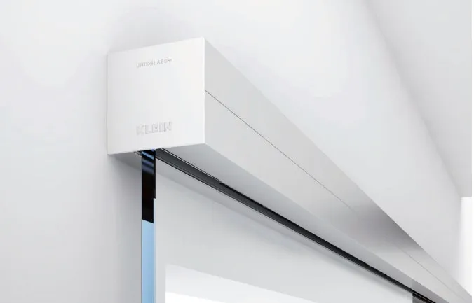 UNIKGLASS+ 50 Liukuprofiili 2 m kisko, anod. alum.